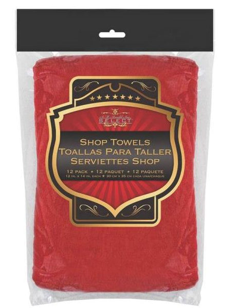 SM Arnold 85-765 Woven Shop Towel, Mechanic red