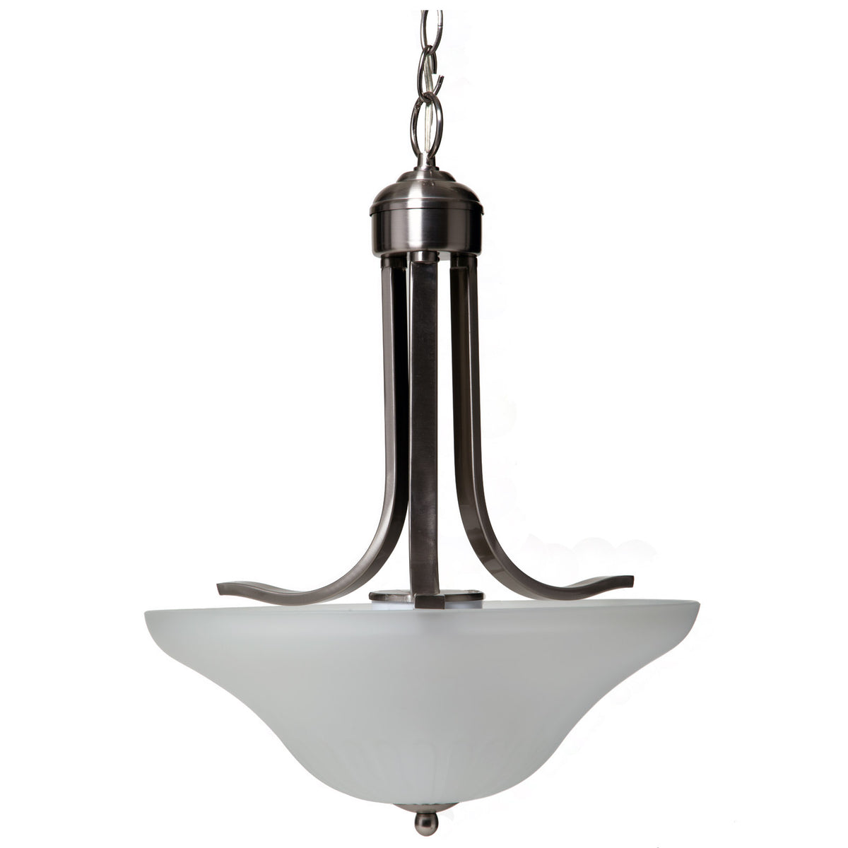 Boston Harbor 1571-3P Three Light Pendant Fixtures, Brushed Nickel