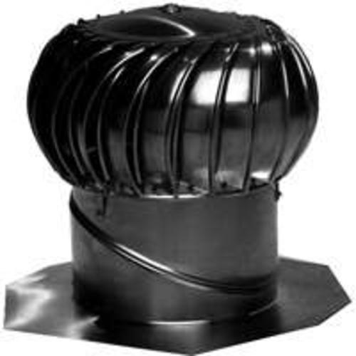 Lomanco BIB12B Rigid Spider Turbine Aluminum Ventilator, Black