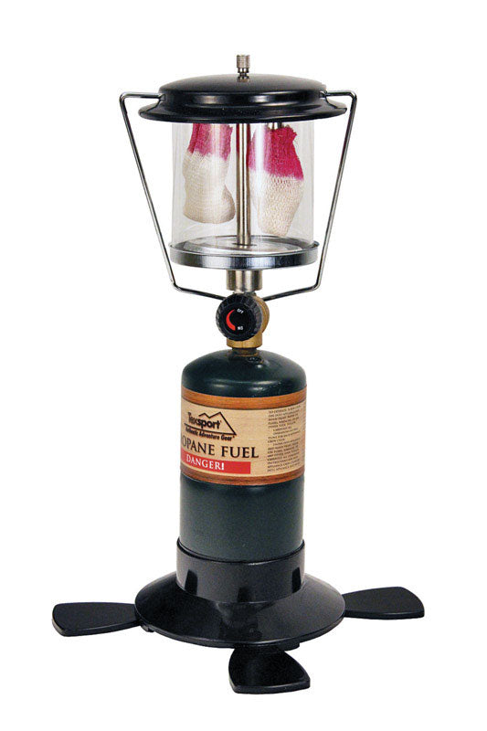Texsport 14202 Double Mantle Propane Lantern, Black, Metal
