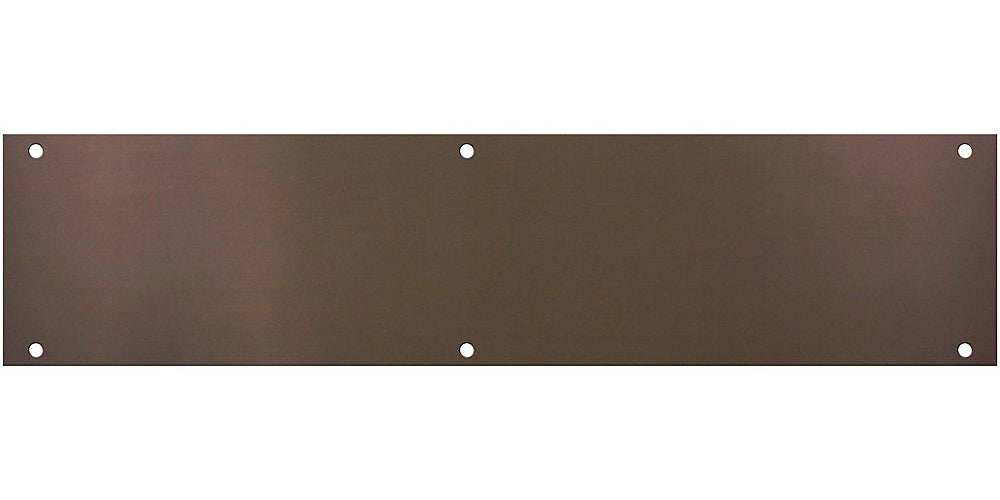 National Hardware N336-636 Push Plate, 3-1/2" x 15" , Antique Bronze