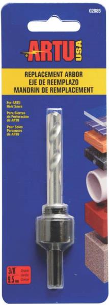 Artu 02885 Arbor & Pilot Bit Replacement, 3/8"