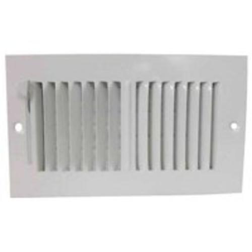 ProSource SW02-8X4 2 Way Sidewall Register, 8 Inch x 4 Inch, White