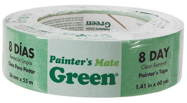 Painter&#039;s Mate Green 667017 Painting Tape 1.41" x 60 Yd