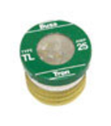 Bussmann BP/TL-25 Plug Fuse Time Delay, 25 Amp, 125 Volt