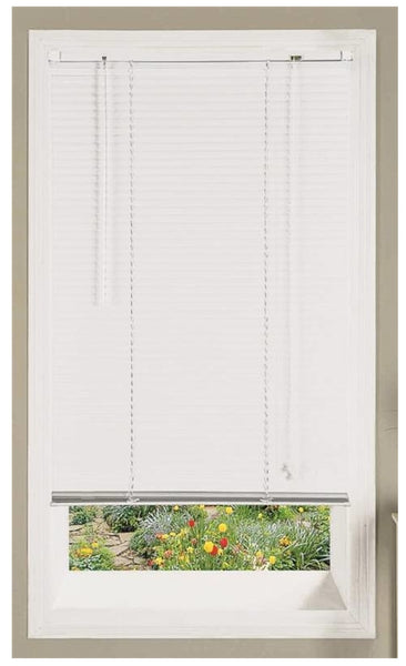 Simple Spaces 25A3164W Aluminum Mini Blind, 31"W x 64"H, White