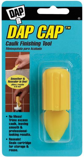 Dap 18570 Dap Cap Caulk Finishing Tool, Yellow, Plastic