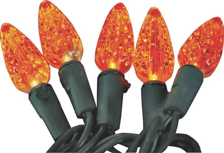 Holiday Basix U10E405C 60 Red LED C6 Christmas Lights Set