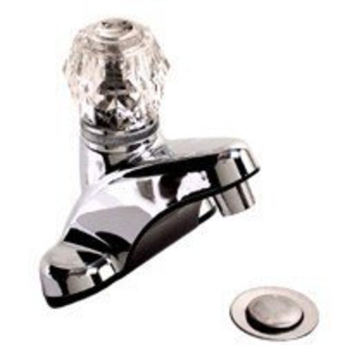 Toolbasix PF4101S-P Lavatory Faucet Nonmetal, Single Handle, Chrome, 4"
