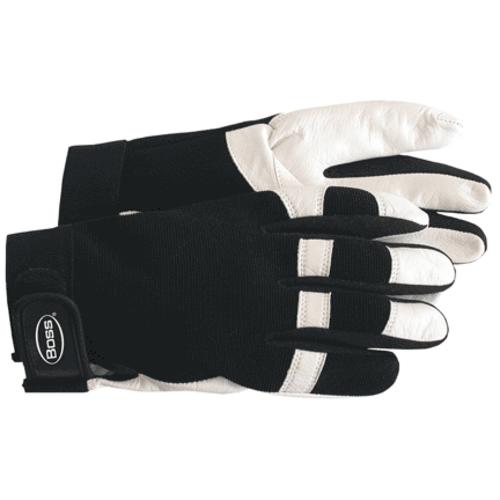 Boss 4047L Goatskin With Spandex Back Glove, Large