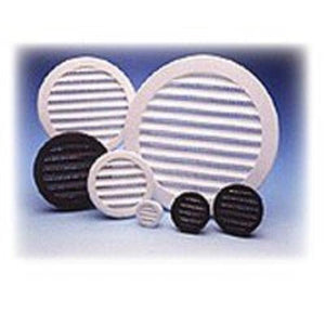 Maurice Franklin PLB-100-1" Round Plastic Louver w/Insect Screen, Brown, Bag/6