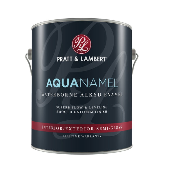 Pratt & Lambert Z0880 Aquanamel Waterborne Alkyd Enamel, 1 Gallon