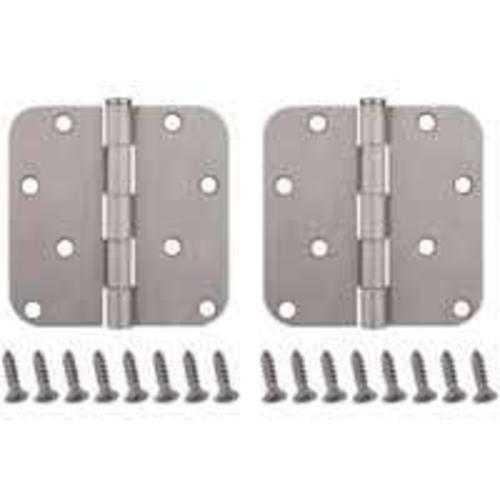 Mintcraft BH-402SN3L Square Corner Hinge, Satin Nickel