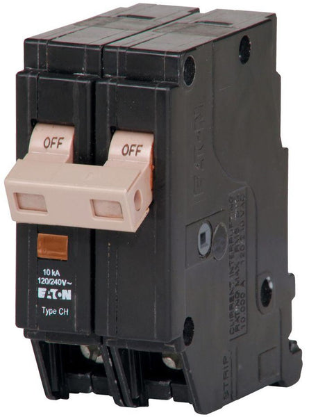 Eaton CHF215 Double Pole Circuit Breaker, 15 Amp, 120/240 Volts AC