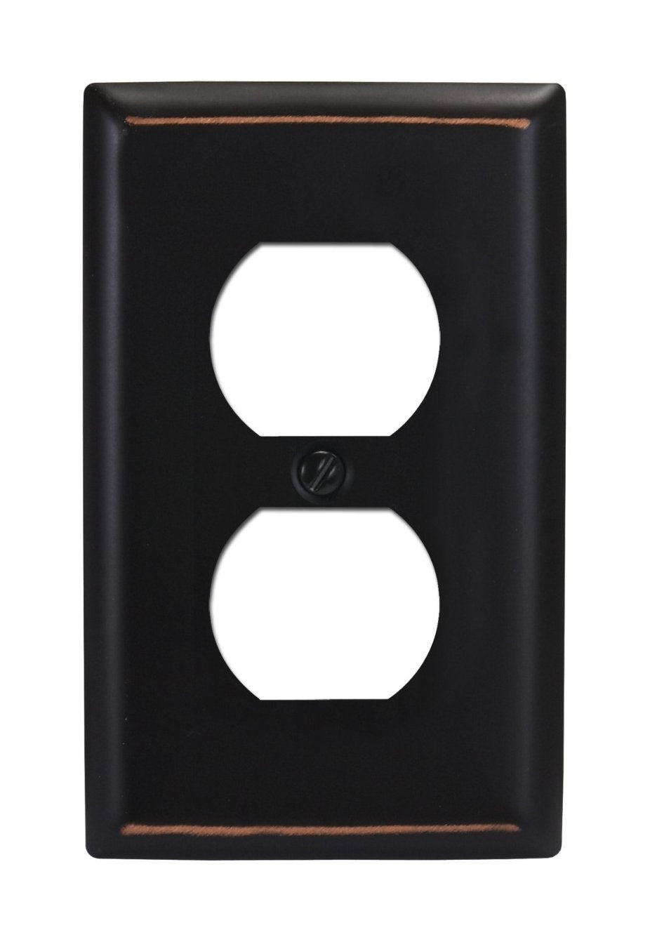 Amertac 75DVB Madison 1 Duplex Wallplate, Aged Bronze