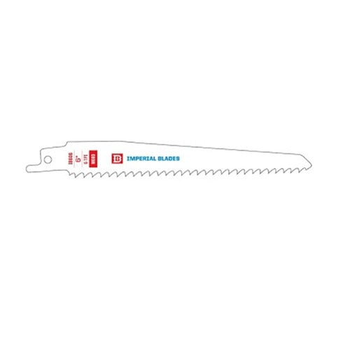 Imperial Blades IB606-B Wood/Nails Reciprocating Saw Blade, 6"