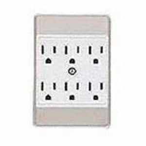 Cooper Wiring C1146W 6 Outlet 3 Wire Ground Tap, White