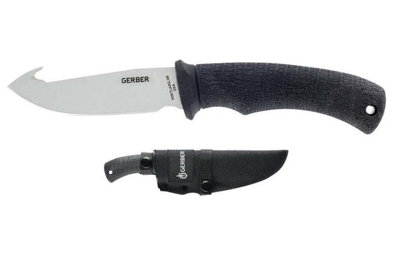 Gerber 46906N Gator Fixed Blade Knife, Fine Edge, Gut Hook