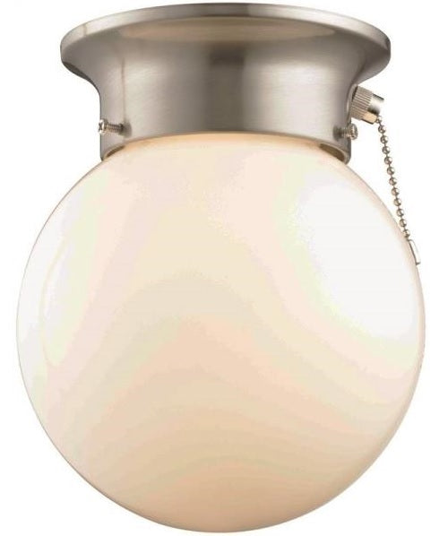 Boston Harbor F3015-3375-BN Pull Chain Ceiling Light, Brushed Nickel