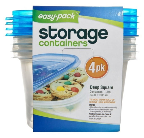 FLP 8066 Easy-Pack Storage Container, 34 Oz