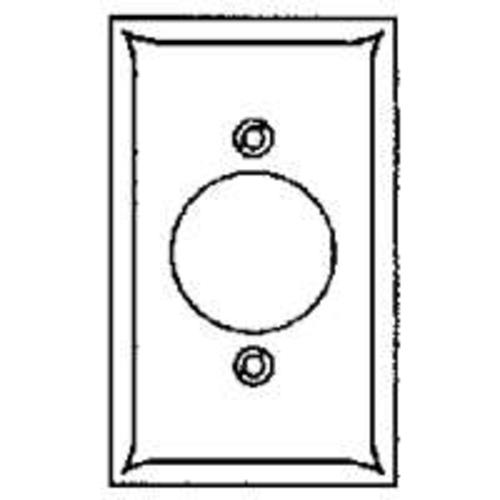 Cooper Wiring 5131W-BOX 1Gang Receptacle Plate - White