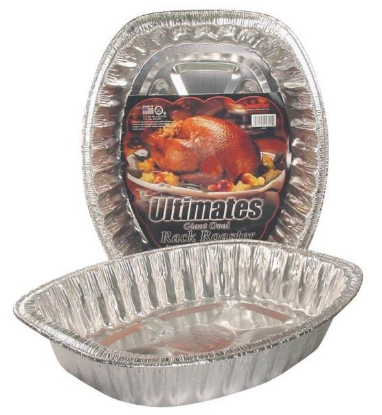 Handi-Foil 2324TL-15 Oval Roast Pan/Rack, X-Large