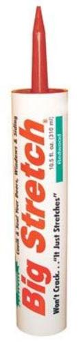 Sashco 10012 Big Stretch Sealant, Redwood, 10.5 Oz