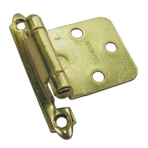 Mintcraft CH-150 Self Closing Overlay Hinge, Bright Brass