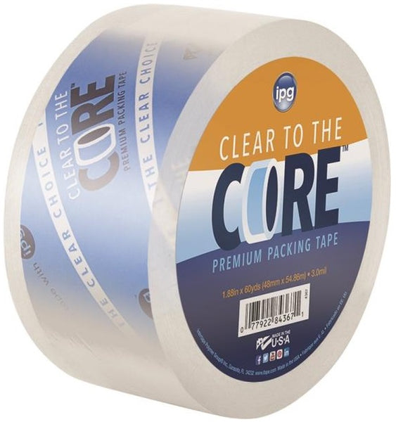 IPG 99657 Clear To The Core Packing Tape, 1.88" x 60 Yard