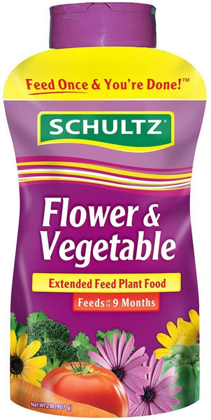 Schultz SPF48300 Flower & Vegetable Extended Feed Plant Food, 2 lbs