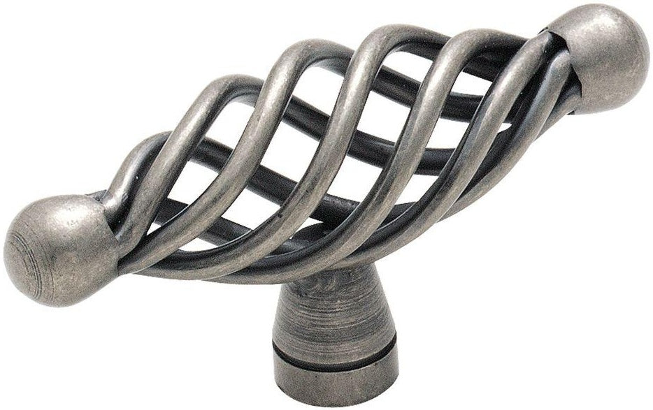 Amerock BP19321-WN Village Classics Birdcage Cabinet Knob, Weathered Nickel