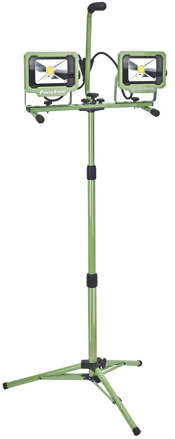 PowerSmith PWL2140T Dual-Head LED Work Light with Tripod, 40W, 4000 Lumens