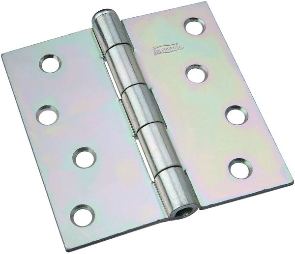 National Hardware N140-020 Removable Pin Broad Hinge, 4", Zinc Plated