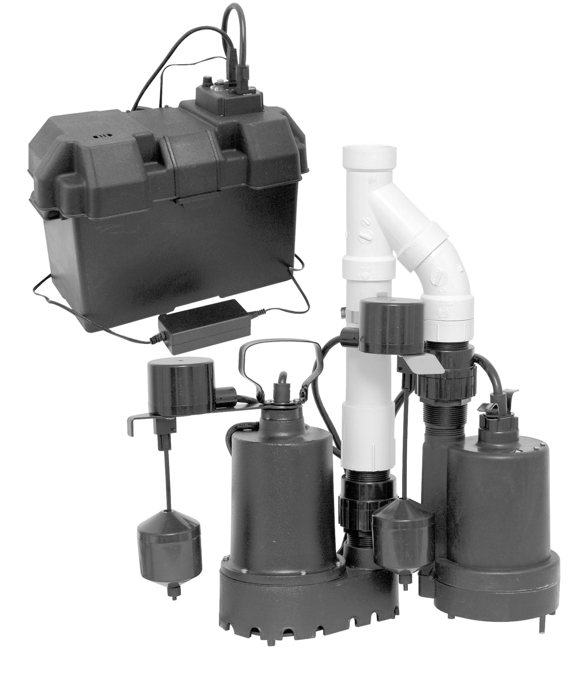 Superior Pump 92941 Pre-Assembled Battery Backup Kit, 12 Volt