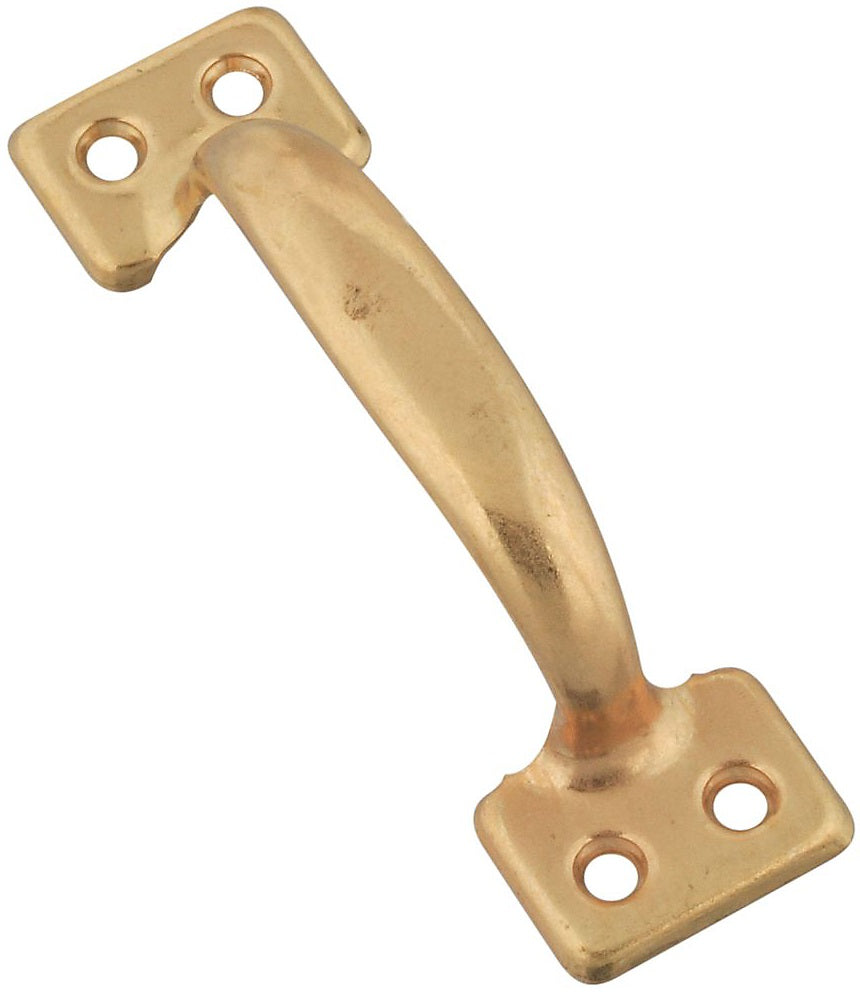 National Hardware N243-766 Sash Lift, Steel, Brass, 4"