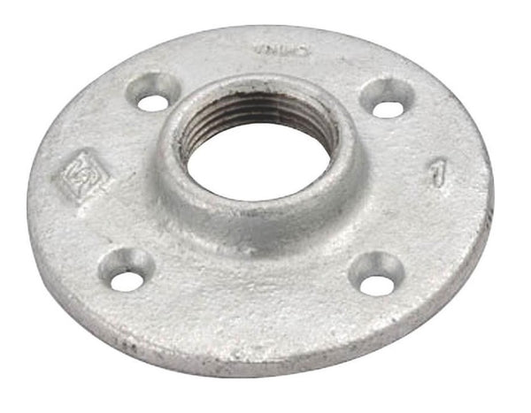 Worldwide 27-2G Galvanized Malleable Iron Floor Flange, 2"