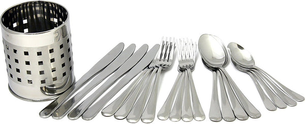 Chef Craft 21710 Flatware Set With Holder, 20 Pieces