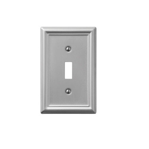 Amerelle 149TBN Chelsea Steel 1 Toggle Wall Plate, Brushed Nickel