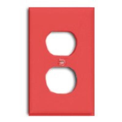 Cooper Wiring 5132RD-BOX Duplex Receptacle 4.50" x 2.75", Red