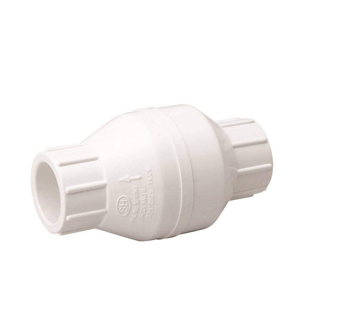 B & K 101-605 ProLine Series Check Valve, PVC Body, 1 inch