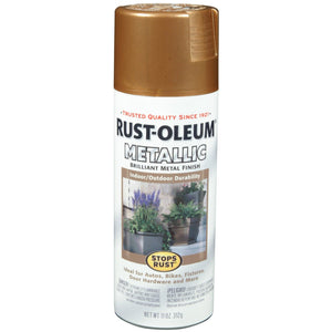 Stops Rust 7273-830 Metallic Enamel Spray Paint 11 Oz, Copper