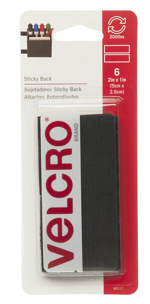 Velcro 90117 Hook And Loop Heavy Duty Hold Down Fastener, Black