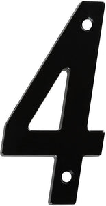 National Hardware N238-667 V871 #4 House Numbers, 4", Black