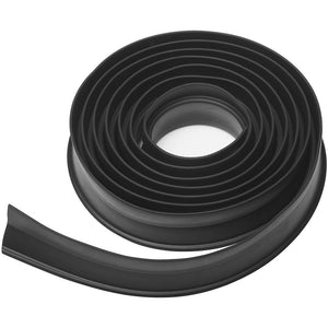 National Hardware N281-279 V7664 Garage Door Weatherstripping, Black, 10'
