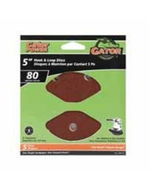 Gator 3784-012 Sanding Disc, 5", 80 Grit