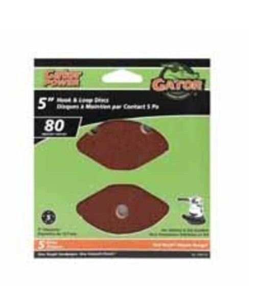 Gator 3784-012 Sanding Disc, 5", 80 Grit
