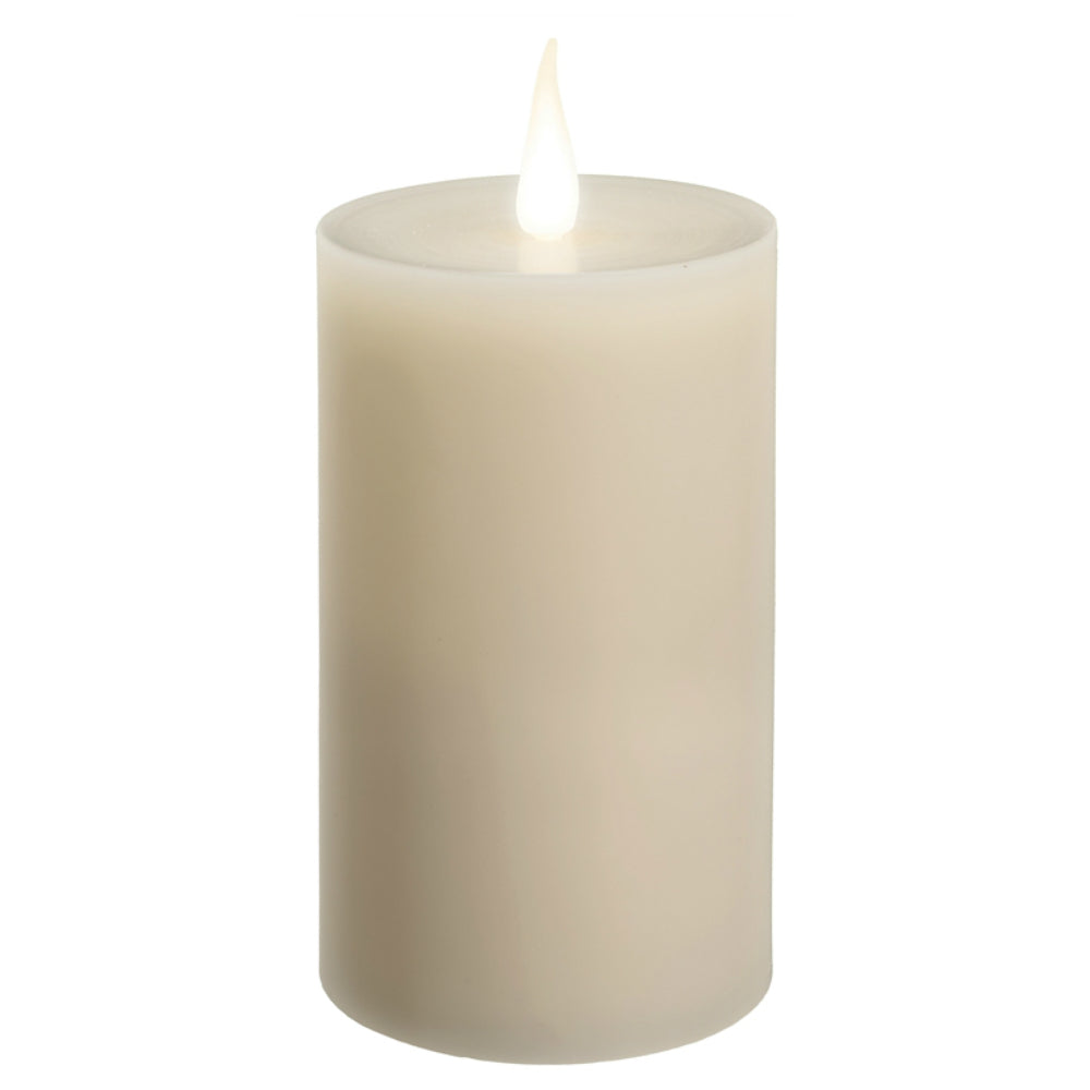 Xodus Innovations WC1686 Battery Operated LED Candle Piller, White, 6 In