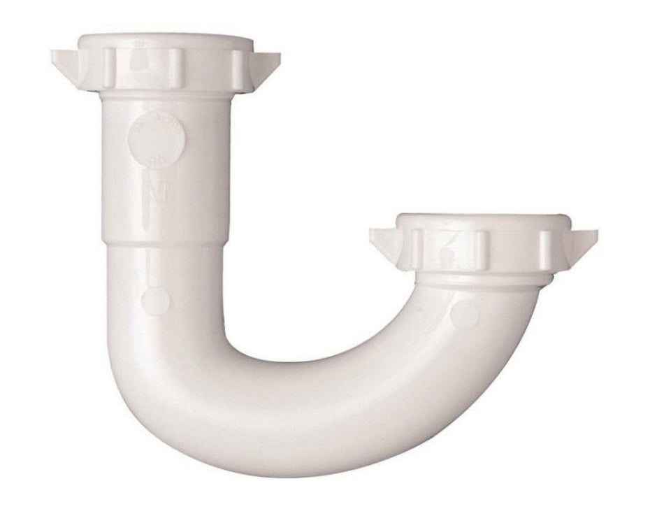Plumb Pak PP946W  J-Bends, Plastic, White, 1-1/4"X1-1/4"