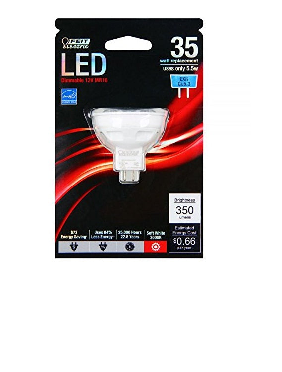 Feit Electric EXN/DM/LED Led Mr16 Bulb, 7 Watt, Clear Finish