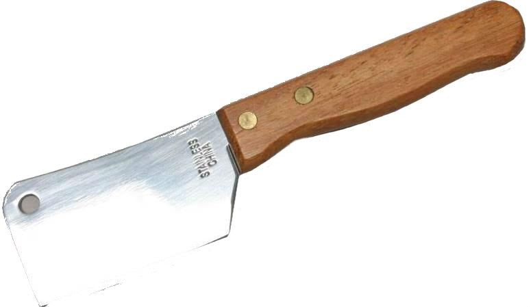 Chef Craft 20865 Stainless Steel Chop Knife, Wood Handle